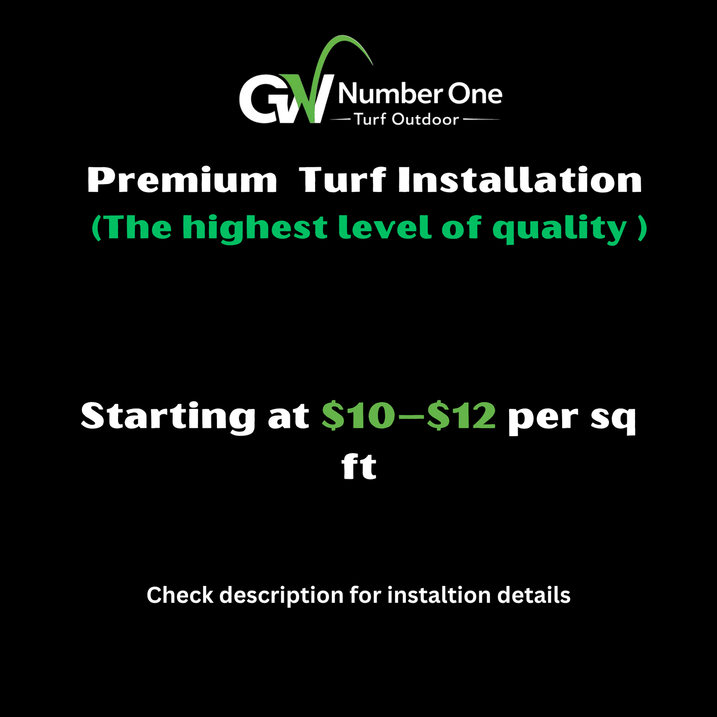 Premium Turf instalation