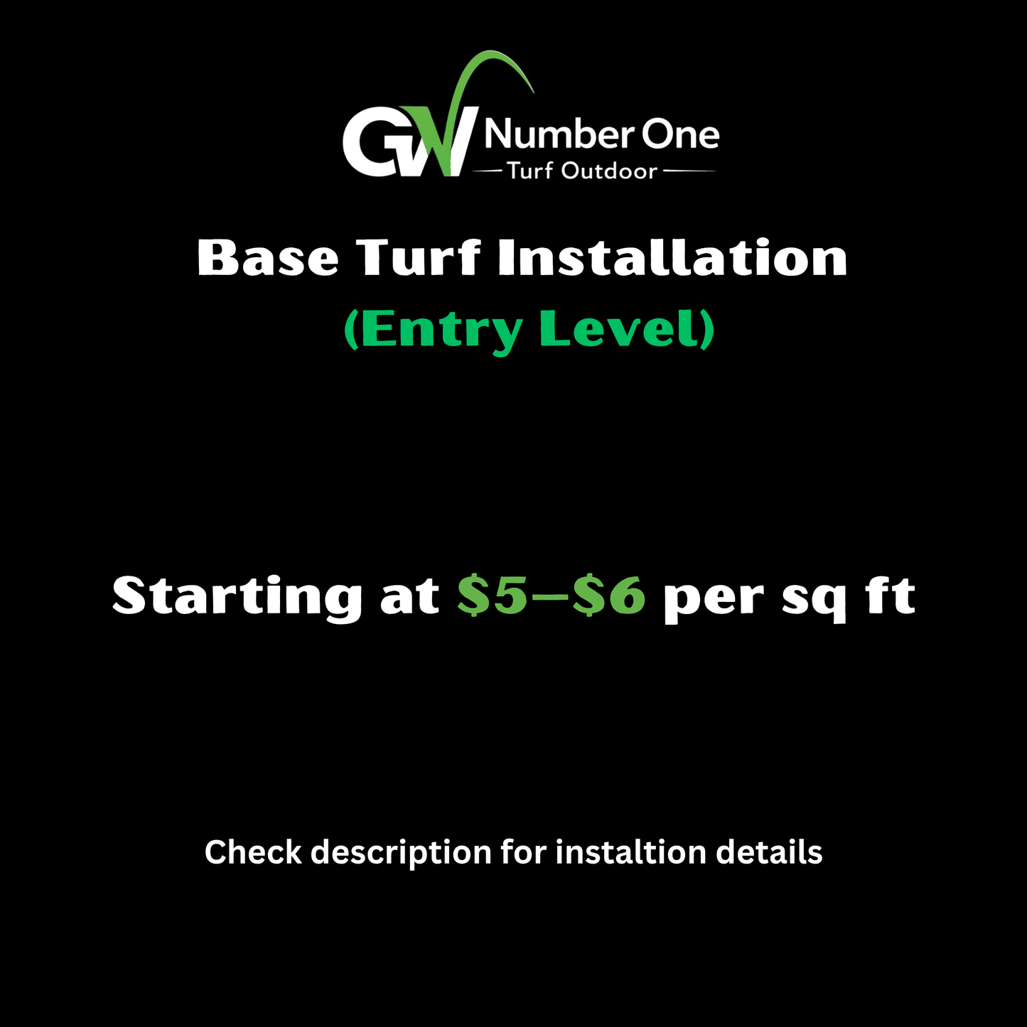 Base Turf Installation (Entry Level)